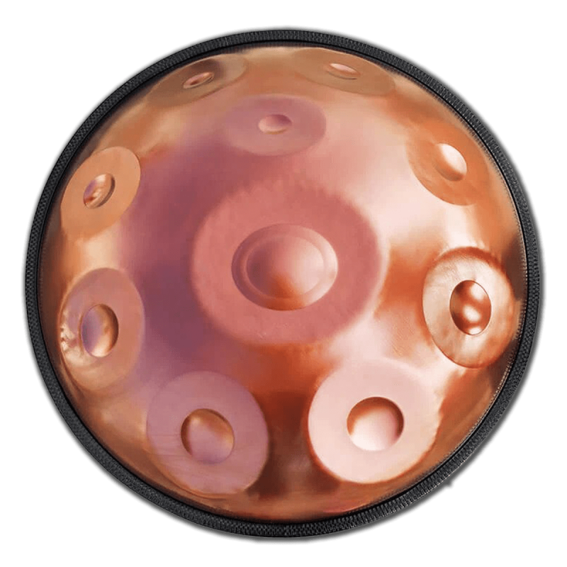 Copper Coloured Handpan – 10 Notes – D Minor