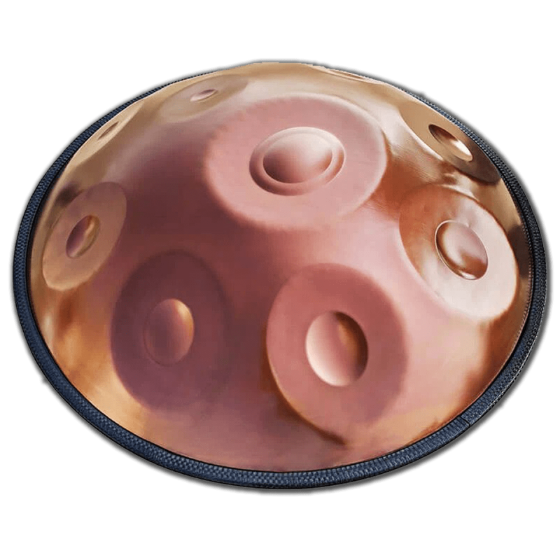 Copper Coloured Handpan – 10 Notes – D Minor