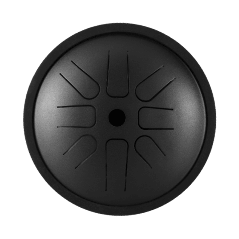 Steel Tongue Drum 8 notes Ré Majeur - 17,5 cm - Couleur Carbone (1)