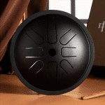 Steel Tongue Drum 8 notes D Major – 17.5 cm – Carbon Colour